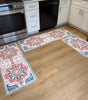 Boho 3-Piece Rug Set – Thick Non-Slip Flannel Mats for Kitchen, Hallway & Laundry