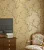 3D American Retro Non-woven Self-adhesive Wallpaper Rustic Vine Flower Wall Papers Thickening Peel and Stick Wall Stickers