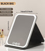 LED Makeup Mirror, Portable Foldable Lighted Mirror for Desk, Dorm, Office, Cosmetic Use