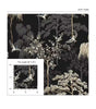 Black Bird Garden Floral Vinyl Peel and Stick Wallpaper Roll 30.75 sq. ft.