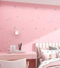 Pink Children's Room Self-adhesive Wallpaper Princess Room Bedroom Star Pattern Background Wall PVC Sticker Wallpaper
