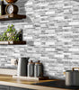 Irregular Shape Modern Grey Marble Pattern Peel And Stick Wallpaper Kitchen Bathroom Tile Stickers