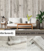 Retro Faux Wood Grain Peel And Stick Wallpaper Self-adhesive Wood Plank Wallpaper Roll Removable Vinyl Wall Covering For Restaur