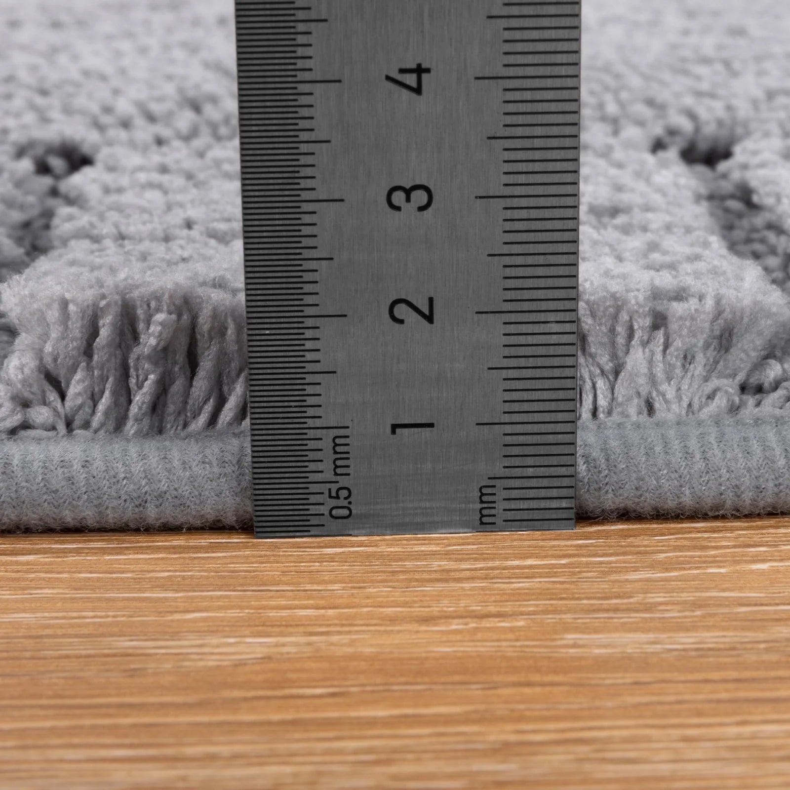 Bathroom Rugs Set of 4 Piece, Bath Mats, Microfiber Non Slip Shaggy Ultra Soft Bathroom Runner with U Shaped Contour Toilet Mat for Bathroom, Shower Inside Floor, Gray