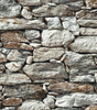 Grey and Taupe Stone Brick Vinyl Peel and Stick Wallpaper Roll (Covers 30.75 Sq. Ft.)