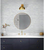 Dove Grey Faux Grasscloth Vinyl Peel and Stick Wallpaper Roll (30.75 sq. ft.)