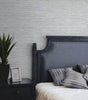 Dove Grey Faux Grasscloth Vinyl Peel and Stick Wallpaper Roll (30.75 sq. ft.)