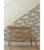 Block Print Grey Cloud Vinyl Peel and Stick Removable Wallpaper Roll